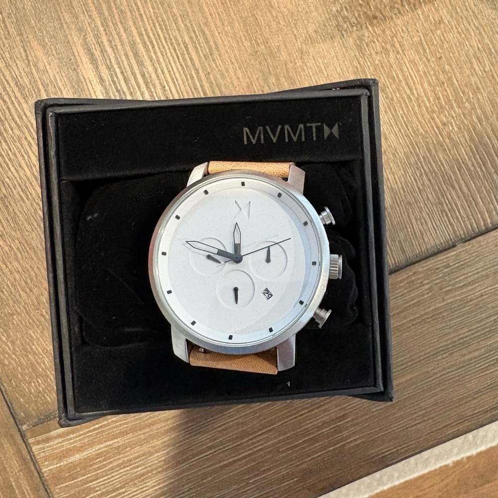 MVMT Chrono White/Silver Dial Men's Watch - Picture 3 of 5